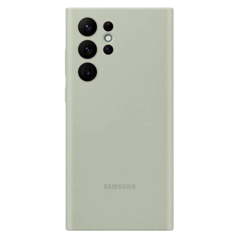 Silikónové puzdro Samsung na Samsung Galaxy S22 Ultra 5G S908 EF-PS908TME Silicone zelené