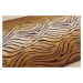 Protiskluzový běhoun na míru Zel 1014 Brown - šíře 100 cm Berfin Dywany