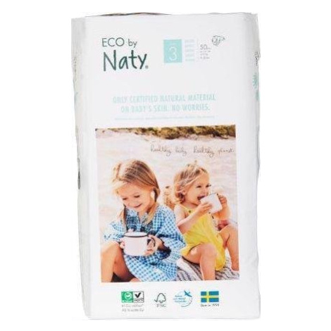 ECO BY NATY 3 Midi, 50 ks (4-9 kg) ECONOMY PACK - jednorázové plienky