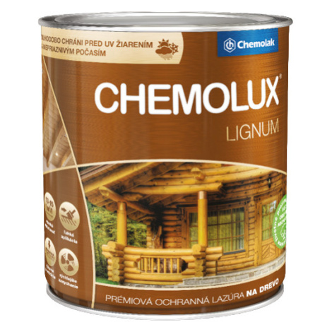 CHEMOLUX LIGNUM - Prémiová lazúra na drevo zlatý dub (lignum) 2,5 L CHEMOLAK