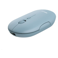 TRUST myš PUCK, bezdrôtová, USB, modrá, bluetooth