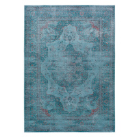 Modrý koberec z viskózy Universal Lara Aqua, 60 x 110 cm
