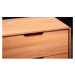 Nízka komoda z dubového dreva 90x63 cm Greg - The Beds
