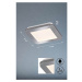 Sivé LED stropné svietidlo 17x17 cm Gotland – Fischer &amp; Honsel