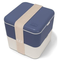 MonBento Desiatový bento box Square Natural Blue