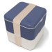 MonBento Desiatový bento box Square Natural Blue