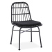 HALMAR K401 záhradná stolička čierna / sivá