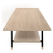 Konferenčný stolík s doskou v dubovom dekore v prírodnej farbe 60x120 cm Jugend - Woodman