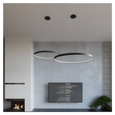 LED závesné svietidlo Rio 110 horizontálne 4.000K čierne SOLLUX LIGHTING