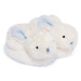 Papučky pre bábätko s hrkálkou Zajačik Lapin Bonbon Doudou et Compagnie modré v darčekovom balen