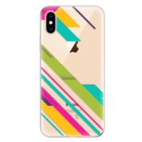 Odolné silikónové puzdro iSaprio - Color Stripes 03 - iPhone XS
