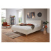 Béžová čalúnená dvojlôžková posteľ 160x200 cm Mattis – Meise Möbel