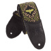 PRS Jacquard Hootenanny Guitar Strap, Yellow & Black Birds