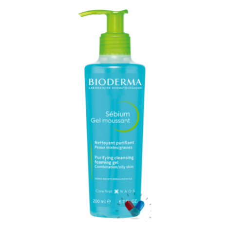 Bioderma Sébium Moussant čistaci gél s pumpou 200 ml