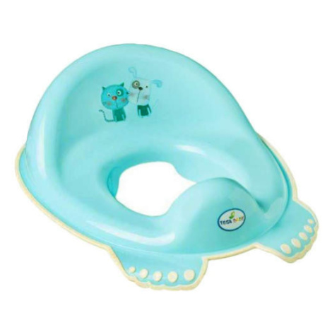TEGA Detské sedadlo na WC protišmykové Psíček a Mačička modré