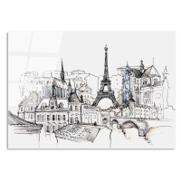Sklenený obraz 70x100 cm Paris - Wallity
