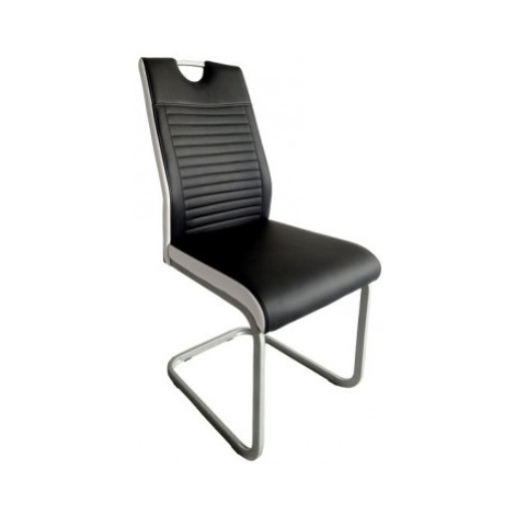 Jedálenská stolička Rindul, čierna / biela ekokoža% Asko