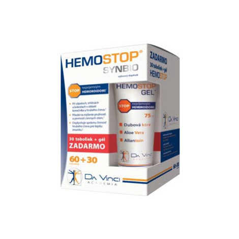 HEMOSTOP SYNBIO 60+30 tbl + HEMOSTOP GÉL MAX 75ml ZDARMA