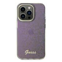 Plastové puzdro Guess na Apple iPhone 15 GUHCP15SHDECMP IML Faceted Mirror Disco Iridescent ružo