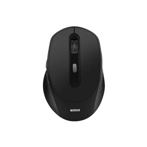 Marvo Myš WM106W BK, 1600DPI, Bluetooth a 2,4GHz, optika, 6tl., bezdrátová, černá, vestavěná bat