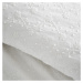 Biele bavlnené obliečky na dvojlôžko 200x200 cm French Knot Jacquard – Bianca
