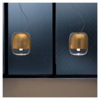 Prandina Gong S1 závesná lampa, zlatá