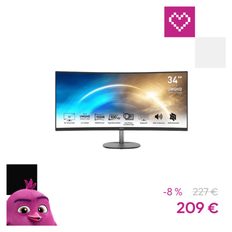 MSI PRE MP341CQ monitor 34'