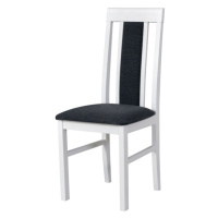 Sconto Jedálenská stolička NILA 2 NEW biela/tmavosivá