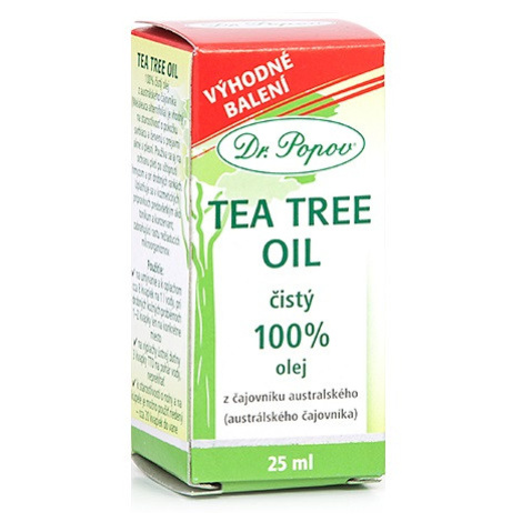 DR.POPOV Tea Tree Oil Čistý 100% olej z čajovníka austrálskeho 25 ml