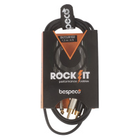 Bespeco ROCKIT Interlink Cable 2x RCA - 2x Jack Mono 1,5 m