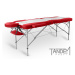 Skladací masážny stôl TANDEM Profi A2D Duo Farba: krémovo-červená