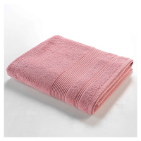 Ružová froté bavlnená osuška 90x150 cm Tendresse – douceur d'intérieur