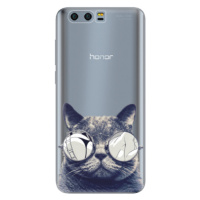 Odolné silikónové puzdro iSaprio - Crazy Cat 01 - Huawei Honor 9