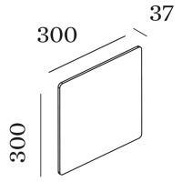 WEVER & DUCRÉ Miles 3.0 Wall 30x30cm mramor biely