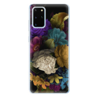 Odolné silikónové puzdro iSaprio - Dark Flowers - Samsung Galaxy S20+