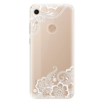 Odolné silikónové puzdro iSaprio - White Lace 02 - Huawei Honor 8A