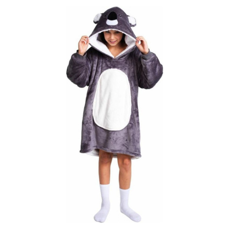 Cozy Noxxiez CH324 Koala hrejivá televízna mikinová deka s kapucňou pre deti 7 - 12 rokov