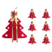 Vianočný obal na príbor TRE 6 ks červený