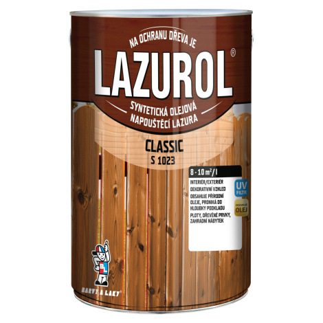 LAZUROL Lazúra na drevo CLASSIC S1023, 0025 sipo 4 l