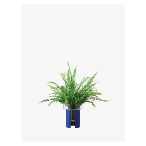 Terrazza kvetináč, v. 22 cm, Ø19 cm, číra/kobaltovo modrá - LSA international