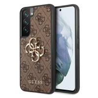 Kryt Guess GUHCS22S4GMGBR S901 S22 brown hardcase 4G Big Metal Logo (GUHCS22S4GMGBR)