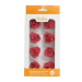 Cukrové ruže červené 8 ks - Decora