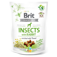 BRIT Care Crunchy Snack Insects with Rabbit maškrty pre psov 200 g