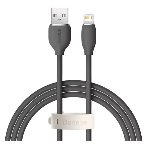 Kábel Baseus Jelly  cable USB to Lightning, 2,4A, 1,2m (black)