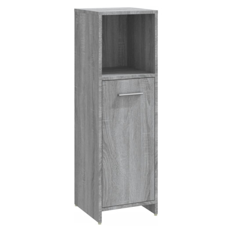 vidaXL Kúpeľňová skrinka sivý dub sonoma 30x30x95 cm spracované drevo