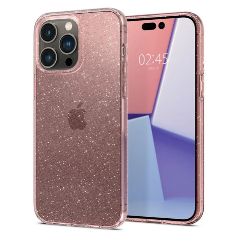 Kryt Spigen Liquid Crystal Glitter, rose quartz - iPhone 14 Pro (ACS04955)