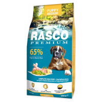 Krmivo Rasco Premium Puppy Medium kura s ryžou 15kg