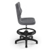 ET Kancelárska stolička Petit - sivá Rozmer: 119 - 142 cm