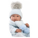 Llorens 84337 NEW BORN CHLAPČEK - realistická bábika bábätko s celovinylovým telom - 43