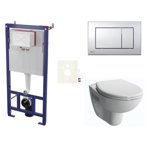 Cenově zvýhodněný závěsný WC set SAT do lehkých stěn / předstěnová + WC VitrA Normus SIKOSSNOR21